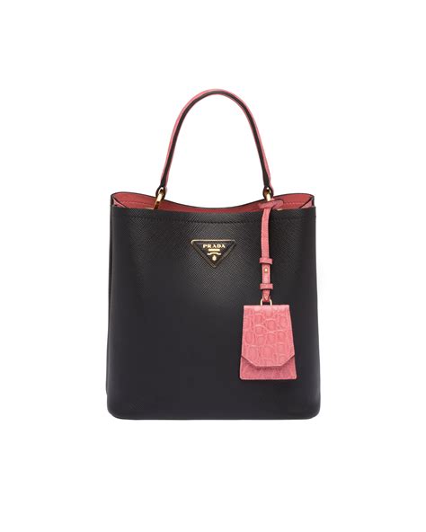 sac prada noir interieur rouge|Sacs Prada pour femme .